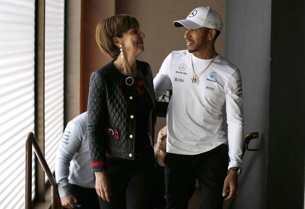 Formula 1, Brazil GP, Hamilton meets Senna's sister