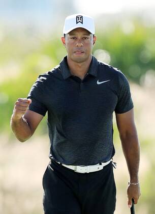 Golf, Tiger Woods at the Hero World Challenge in Albany, Bahamas