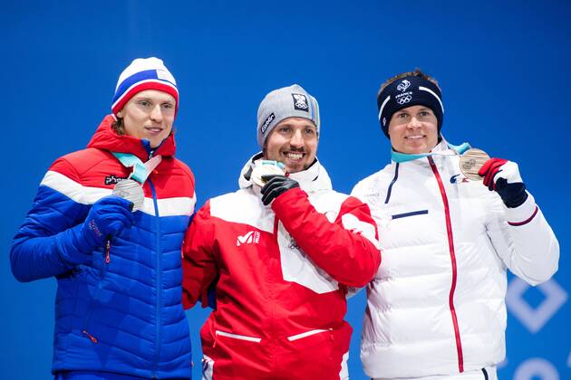 PyeongChang 2018 - Ski Alpin, Riesenslalom Herren Siegerehrung