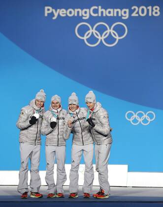 PyeongChang 2018 - Skispringen, Herren, Team Großschanze, Siegerehrung