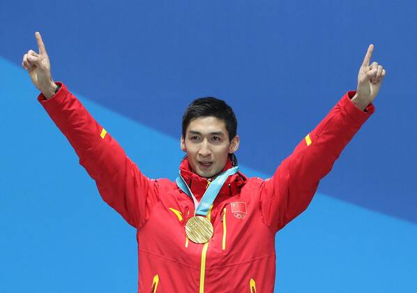 PyeongChang 2018 - Short Track, 500m der Herren, Siegerehrung