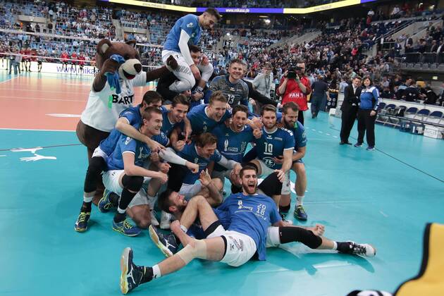 Volleyball, VfB Friedrichshafen wins cup final