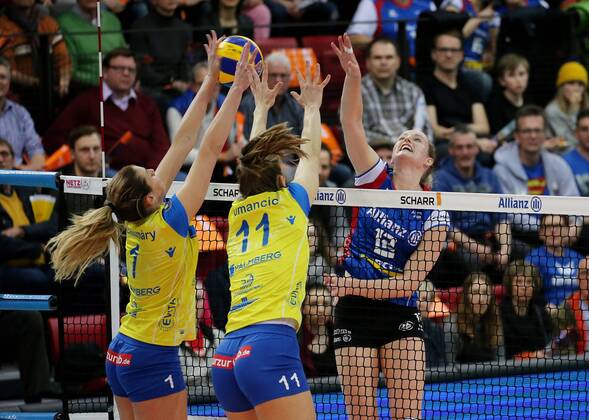 Volleyball, Women, 1. BL, MTV Stuttgart - SSC Palmberg Schwerin
