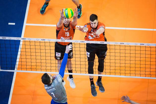 Volleyball, CL, Berlin Recycling Volleys - VfB Friedrichshafen
