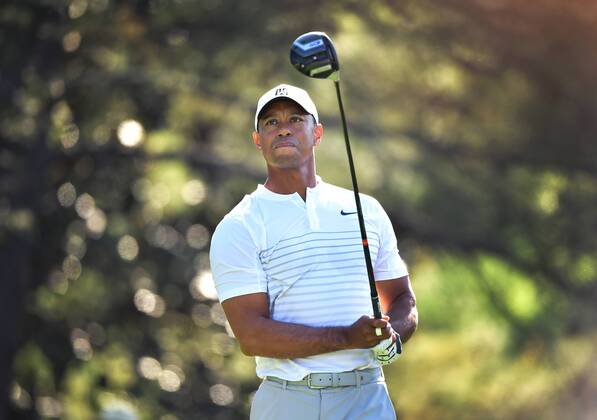 Golf, US Masters in Augusta - Training with Tiger Woods