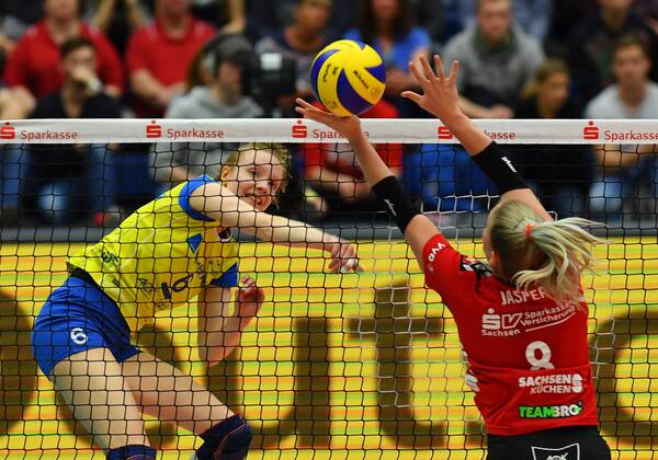Volleyball, 1. BL, Women, Dresdner SC - SSC Schwerin