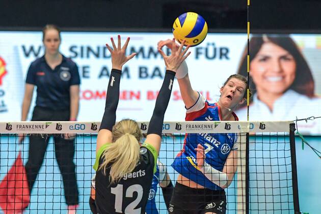 Volleyball, 1. BL Women, MTV Stuttgart - SSC Palmberg