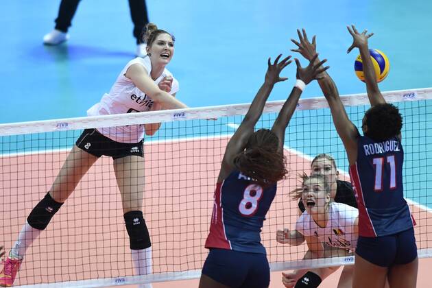 Volleyball, Women, Nations League, Belgium - Dominican Republic