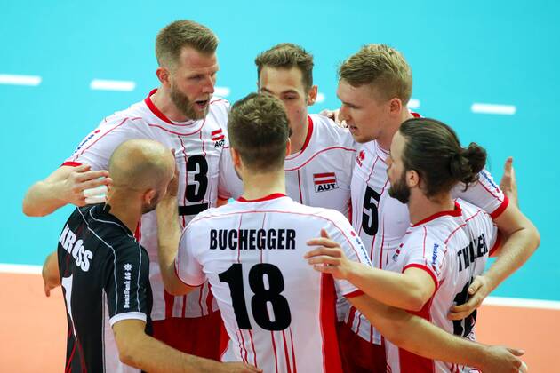 Volleyball, International match Austria - Latvia