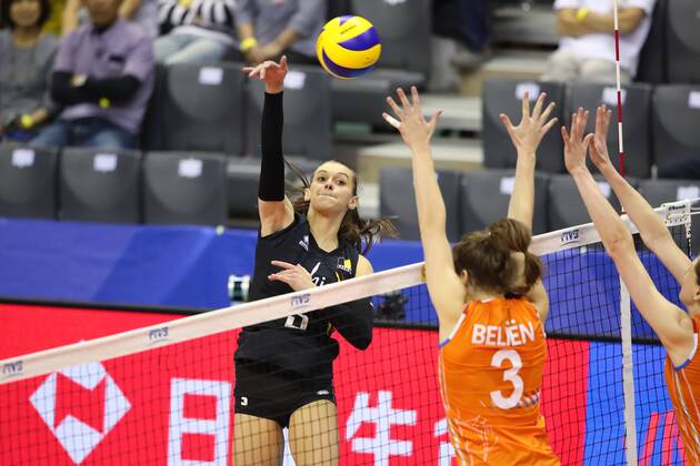 Volleyball, Women, Nations League, Belgium - Netherlands