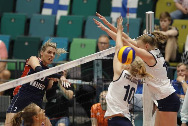 Volleyball, Women, International match, Finland - Croatia