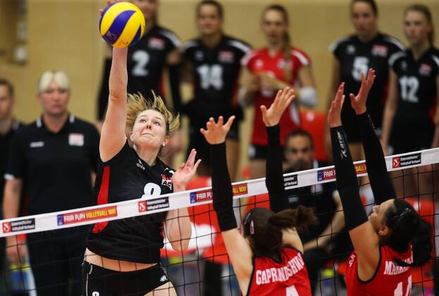 Volleyball, Women, International match, Austria - Georgia