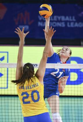 Volleyball, Women's Nations League, Brazil - Russia