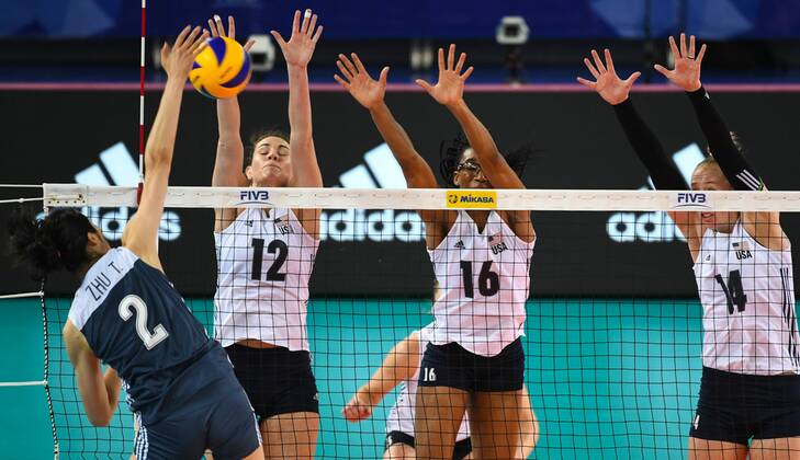 Volleyball, Women's Nations League, China - USA