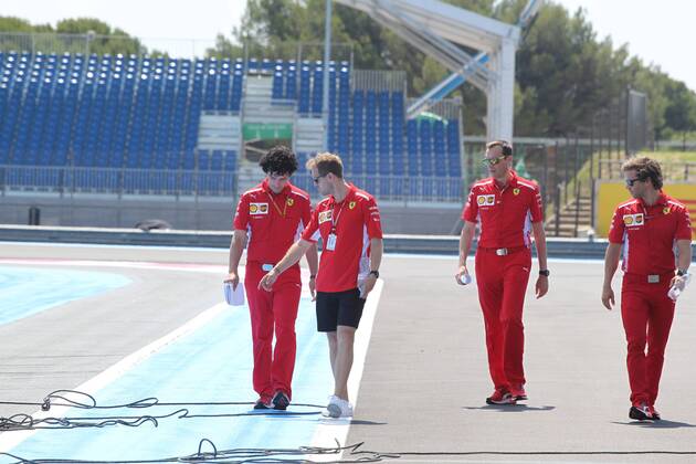 Formula 1, French GP, track inspection