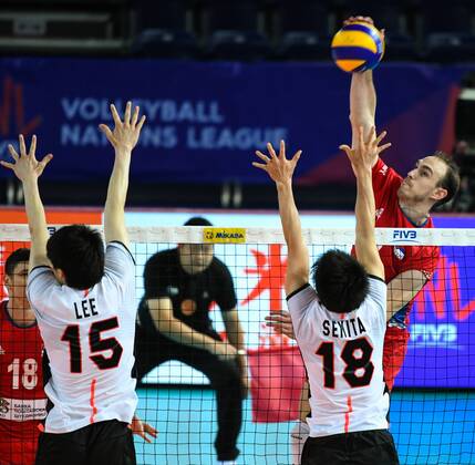 Volleyball, International match, Japan - Serbia