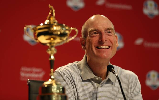 Golf, Ryder Cup, Team Captain Jim Furyk presents US Team