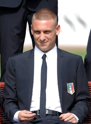 Football, Euro 2008, Press event Italy gallantly in a suit