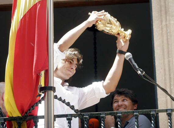 Tennis, Wimbledon Sieger Rafael Nadal wird in seiner Heimatstadt Manacor empfangen