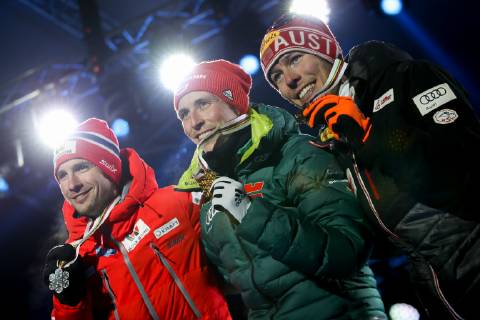 Nordische Ski WM in Seefeld, Nordische Kombination, Siegerehrung