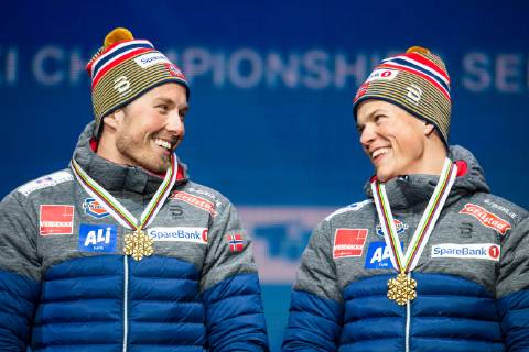 Nordische Ski WM in Seefeld, Langlauf Teamsprint Herren, Siegerehrung