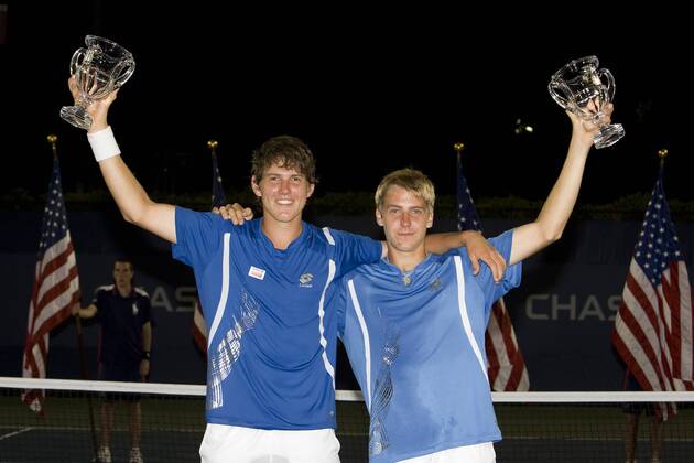 Tennis, US Open, Junioren, Cedrik Marcel Stebe und Nikolaus Moser gewinnen im Doppel