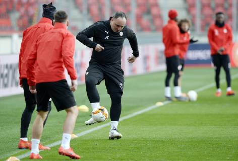 Football, EL, Slavia Prague Training