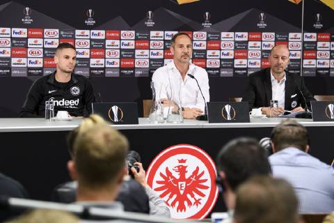Football, EL, Eintracht Frankfurt Press Conference