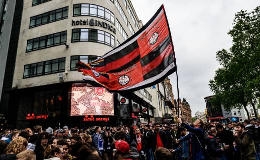 Football, EL, Eintracht Frankfurt Fan March #2