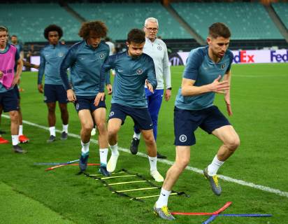 Football, EL Final, FC Chelsea Training