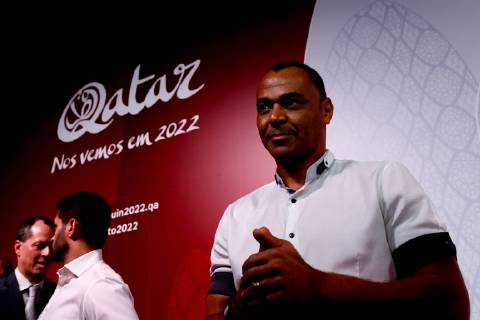 WM 2022, Pressetermin mit Cafu