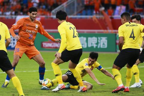 Football, AFC CL, Shandong Luneng Taishan - Guangzhou Evergrande Taobao