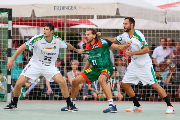 Handball, test match, SC Magdeburg - SC DHfK Leipzig