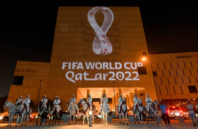 WM 2022 in Katar, weltweite Präsentation des offiziellen Logos