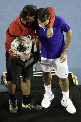 Tennis, Australian Open, Rafael Nadal gewinnt das Finale gegen Roger Federer