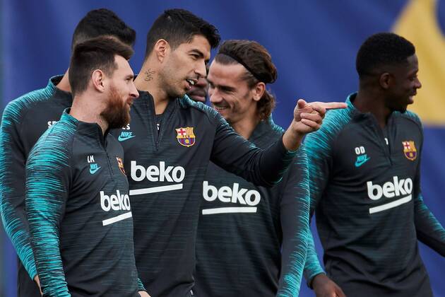 Football, CL, FC Barcelona Training