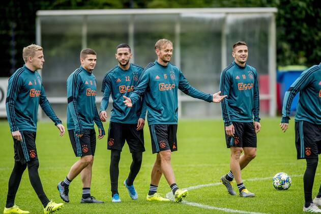 Football, CL, Ajax Amsterdam Training