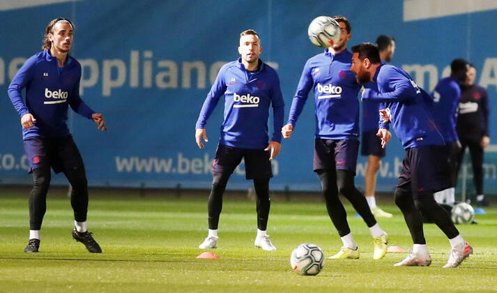 Football, CL, FC Barcelona Training