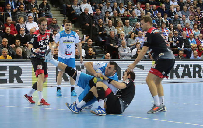 Handball, HBL, TVB 1898 Stuttgart - HC Erlangen