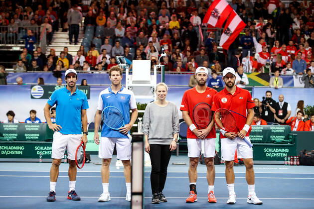 Tennis, Davis Cup, Austria - Uruguay