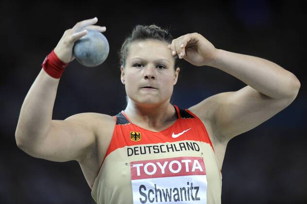 Athletics, shot put, Christina Schwanitz announces career end, archive photos