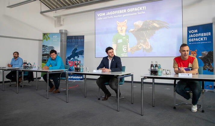 Handball, press conference cooperation VfL Potsdam and Füchse Berlin