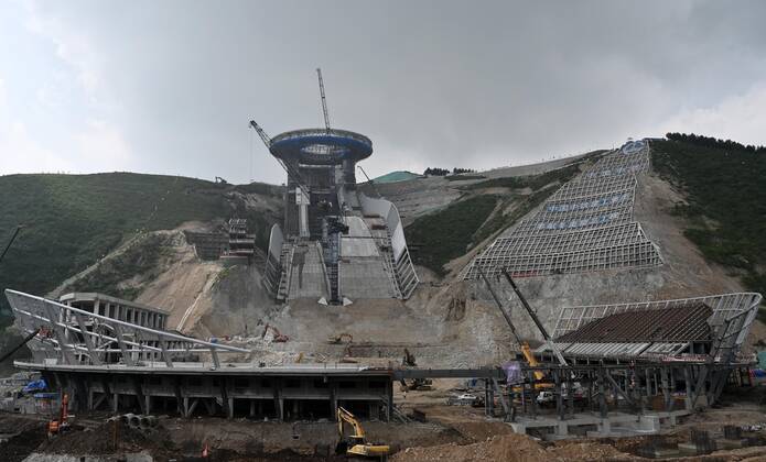 Peking 2022, Bau der Sportstätten