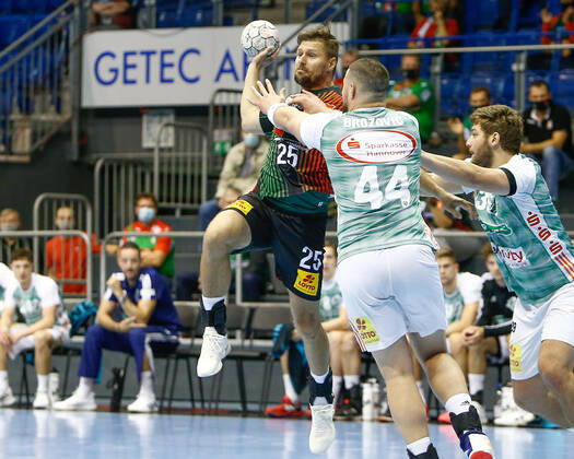 Handball, test match, SC Magdeburg - TSV Hannover-Burgdorf