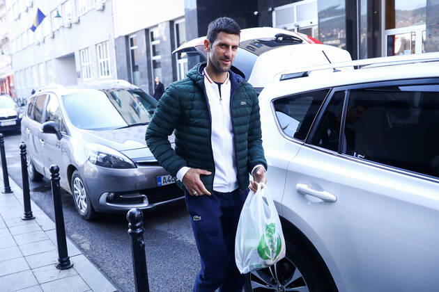 Tennis, Novak Djokovic shopping in Sarajevo