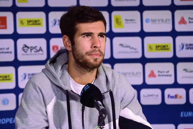 Tennis, ATP tournament in Antwerp, press conference
