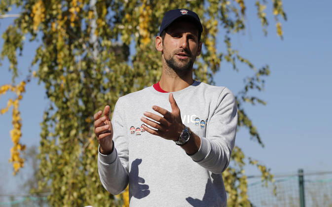 Tennis, Novak Djokovic press conference and training in Belgrade