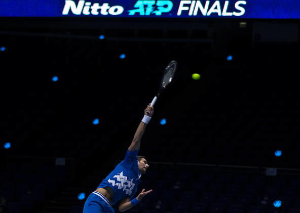 Tennis, ATP finals in London, Novak Djokovic - Diego Schwartzman