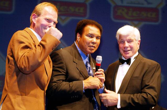 Boxing, Muhammad Ali at the German premiere of the film Ali at the Erdgas Arena in Riesa