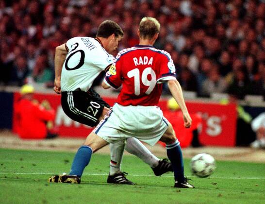 EURO 2016, draw in Paris, tickets drawn by final goal scorers Oliver Bierhoff, Angelos Charisteas, David Trezeguet and Antonin Panenka